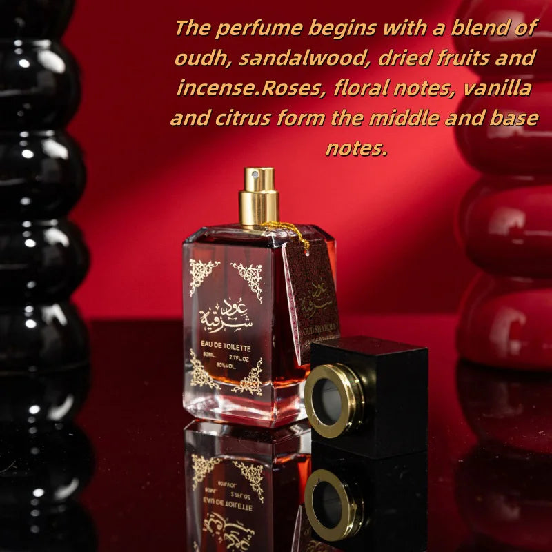 Perfume misto árabe agarwood sândalo perfume de longa duração unissex fragrância rosas floral nota feromônio colônia baunilha perfume
