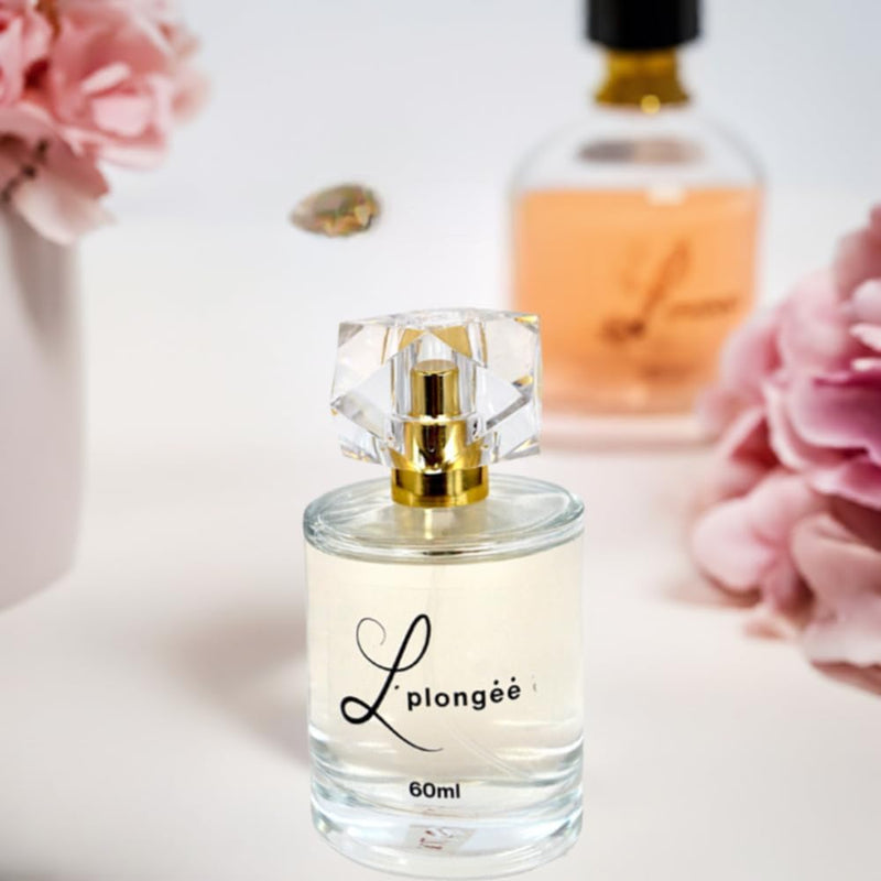 Perfume L' Plongée Árabe 0.74 60ml – Notas Amadeiradas e Mel, Alta Fixação, Fragrância Oriental Amadeirada com Referência Olfativa Opulenta