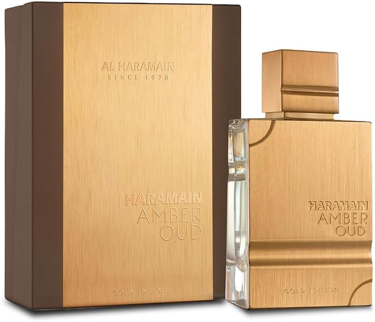 Al Haramain Amber Oud Gold Edition Eau De Parfum Spray 60 ml - Perfume árabe unissex para mulheres e homens, colônia âmbar de longa duração com fragrância refrescante e doce
