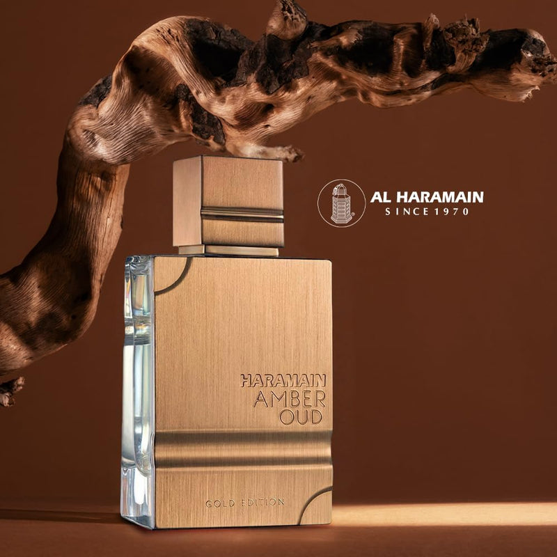 Al Haramain Amber Oud Gold Edition Eau De Parfum Spray 60 ml - Perfume árabe unissex para mulheres e homens, colônia âmbar de longa duração com fragrância refrescante e doce