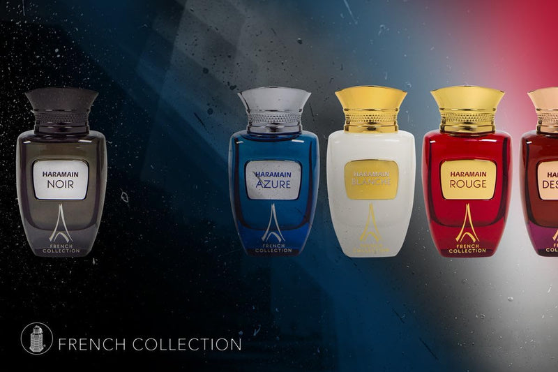 Al Haramain Coleção francesa Rouge unissex - Perfume árabe para mulheres e homens - Fragrância de longa duração com notas de lavanda, jasmim, baunilha - Colônia árabe - Eau De Parfum - Spray EDP de 95
