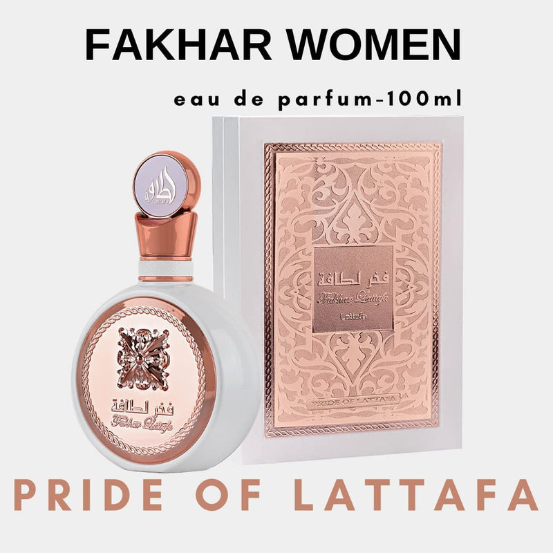 Eau de Parfum Lattafa Fakhar spray feminino, 100 ml