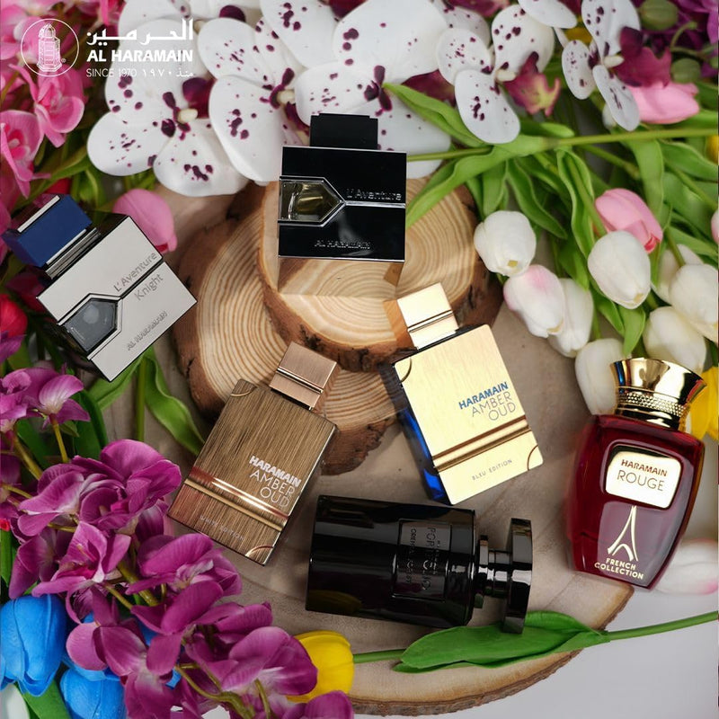Al Haramain Coleção francesa Rouge unissex - Perfume árabe para mulheres e homens - Fragrância de longa duração com notas de lavanda, jasmim, baunilha - Colônia árabe - Eau De Parfum - Spray EDP de 95